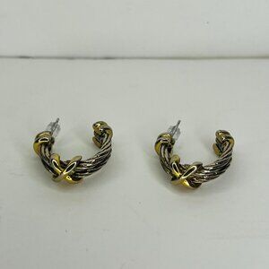 Vintage X Hoop Earrings